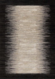 Beige et noir, à bordure / 5'3" x 7'7"