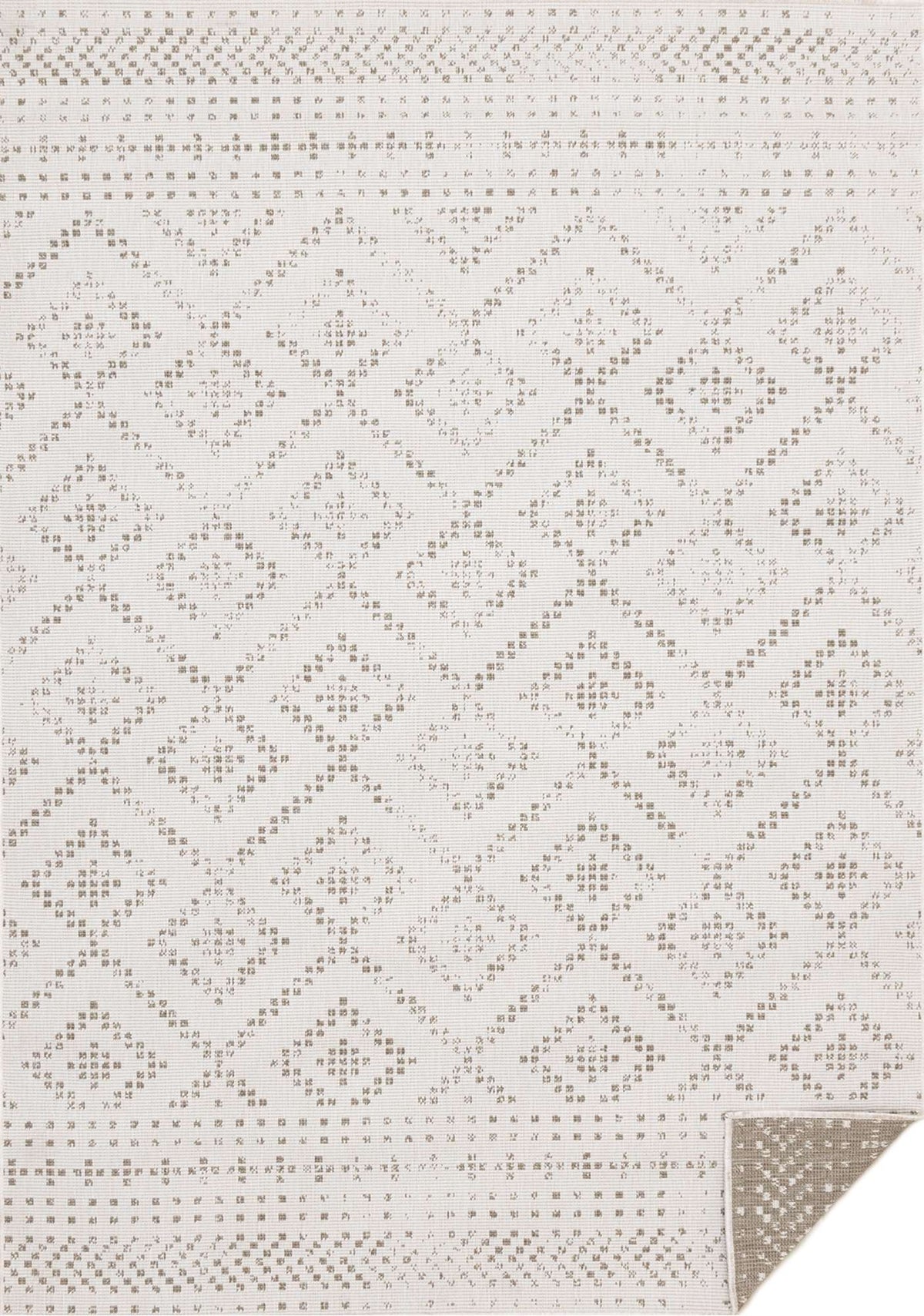 Tapis Bonaventure – motif crème et taupe (Kalora Bristol 5544/0620) – Meubles TOCO