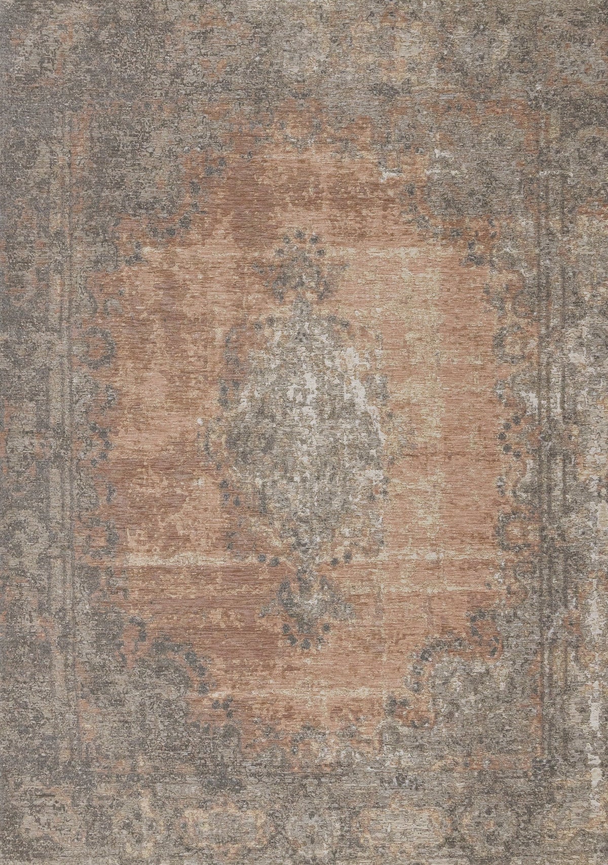 Tapis Lachute – motif gris et rose (Kalora Cathedral 5331/02) – Meubles TOCO
