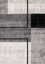 Tapis Vaudreuil – motif noir et gris, géométrique (Kalora Eclipse J029/9646) – Meubles TOCO