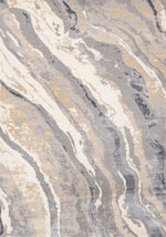 Tapis Bromont – motif beige et gris, abstrait (Kalora Emory 5894/A243) – Meubles TOCO