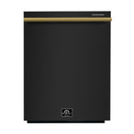 Lave-vaisselle Forno Pozzo noir FDWBI8067-24BLK avec poignée en laiton antique – Meubles TOCO