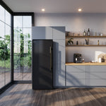Réfrigérateur-congélateur convertible Forno Maderno noir FFFFD1722-28BLK-LS dans une cuisine – Meubles TOCO