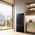 Réfrigérateur Forno Milano noir FFFFD1786-31BLK dans une cuisine – Meubles TOCO