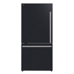 Réfrigérateur Forno Milano noir FFFFD1786-31BLK avec poignées en laiton antique – Meubles TOCO