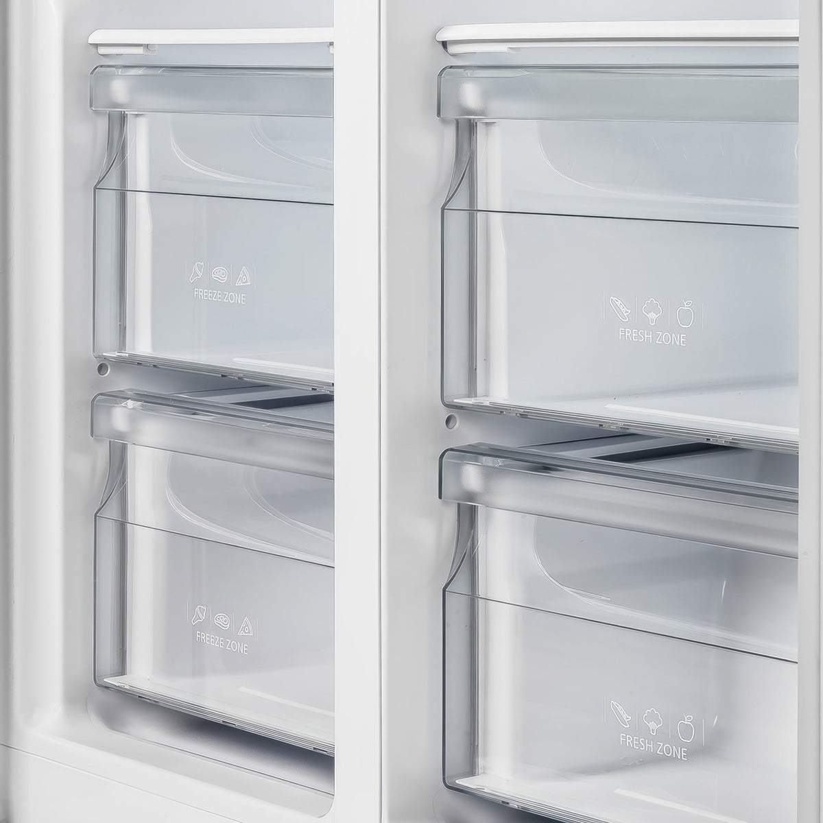 Réfrigérateur côte à côte Forno Salerno inox FFRBI1805-33SB – tiroirs – Meubles TOCO