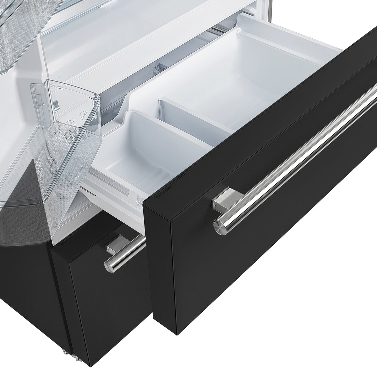 Réfrigérateur à portes françaises Forno Moena noir FFRBI1820-36BLK – tiroirs de congélation – Meubles TOCO
