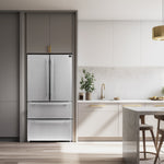 Réfrigérateur à portes françaises Forno Moena inox FFRBI1820-36SB dans une cuisine – Meubles TOCO
