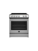 Cuisinière électrique Forno Leonardo inox FFSEL6022-30 – vue de face – Meubles TOCO