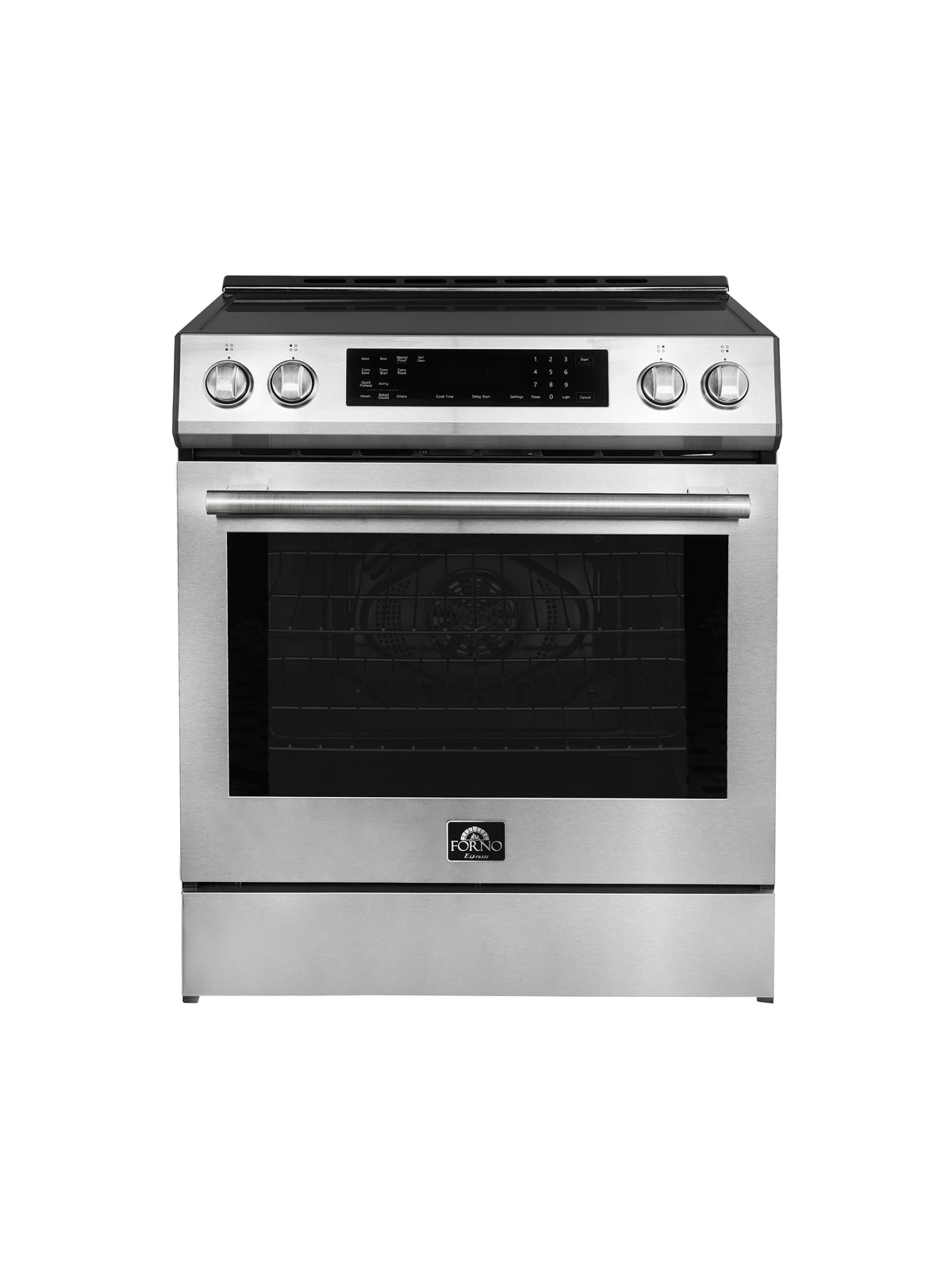 Cuisinière à induction Forno Donatello inox FFSIN0905-30 – vue de face – Meubles TOCO
