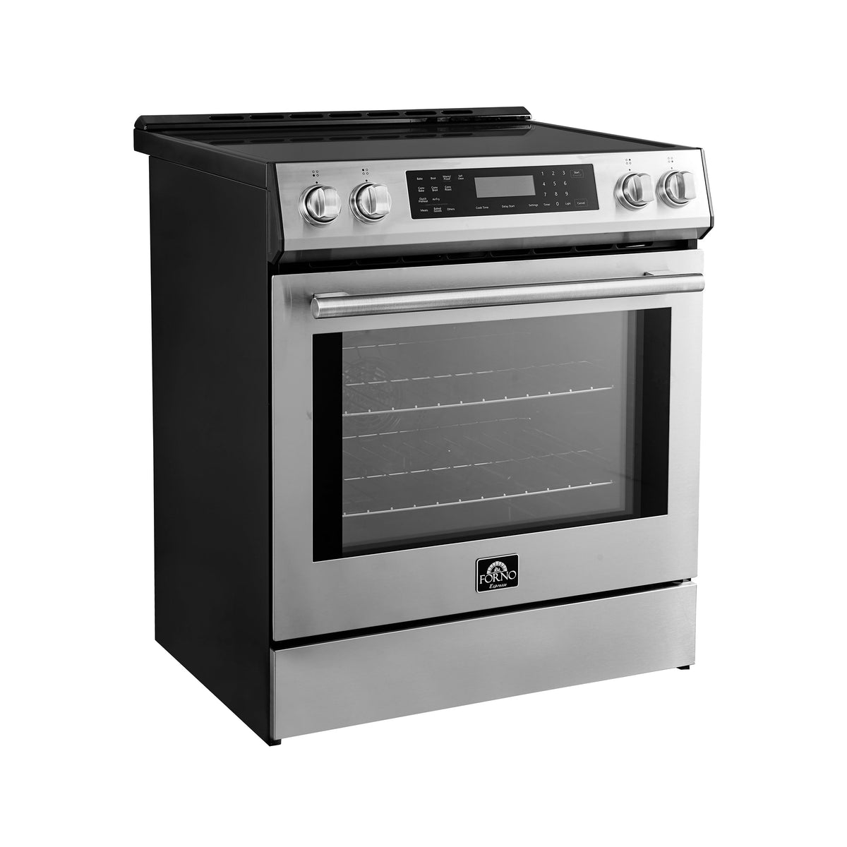 Cuisinière à induction Forno Donatello inox FFSIN0905-30 – vue de côté – Meubles TOCO