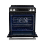 Cuisinière à induction Forno Donatello noire FFSIN0905-30BLK – porte ouverte – Meubles TOCO