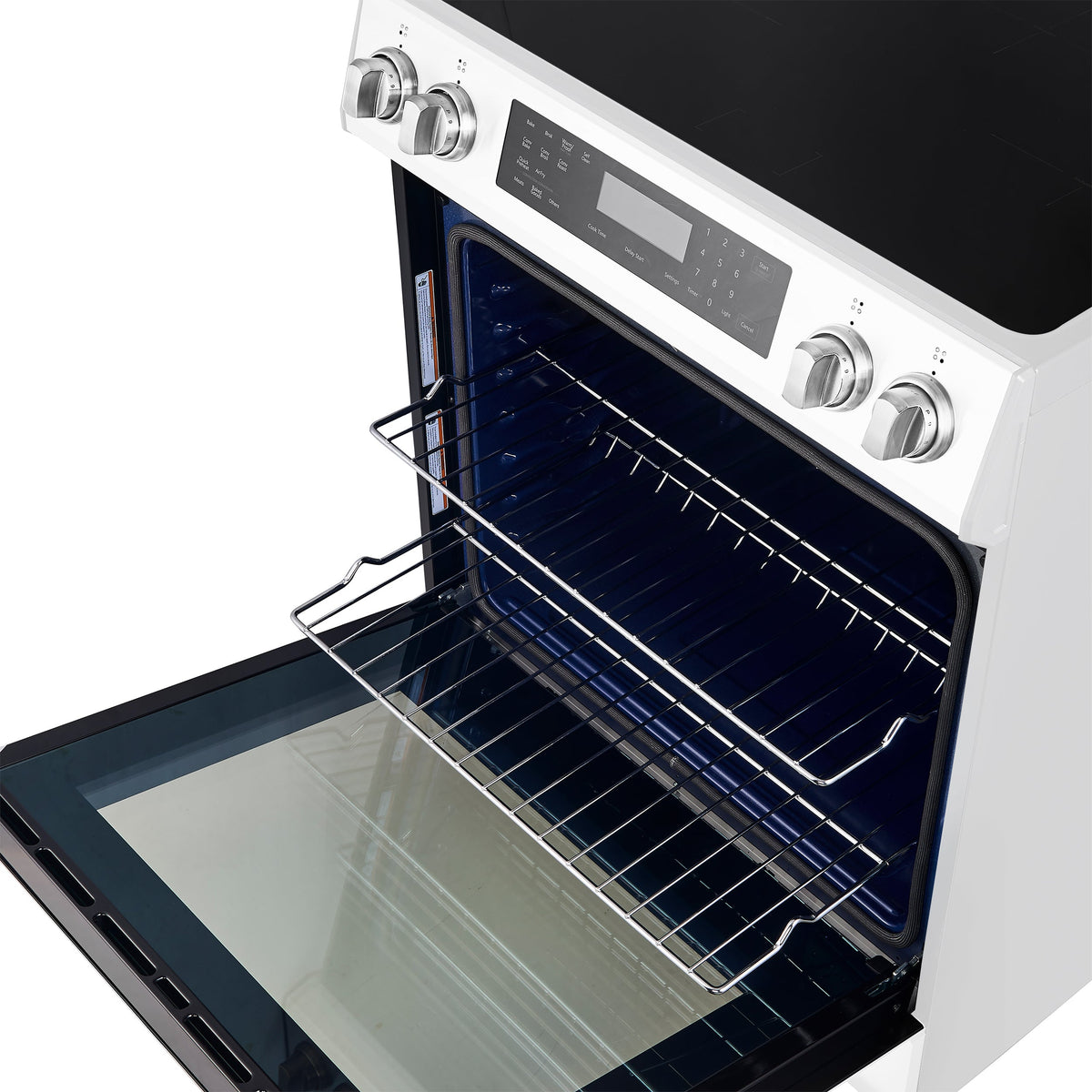 Cuisinière à induction Forno Donatello blanche FFSIN0905-30WHT – grilles du four – Meubles TOCO