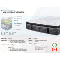 Matelas-Midnight Comfort Latex- Simple-Semi-Ferme