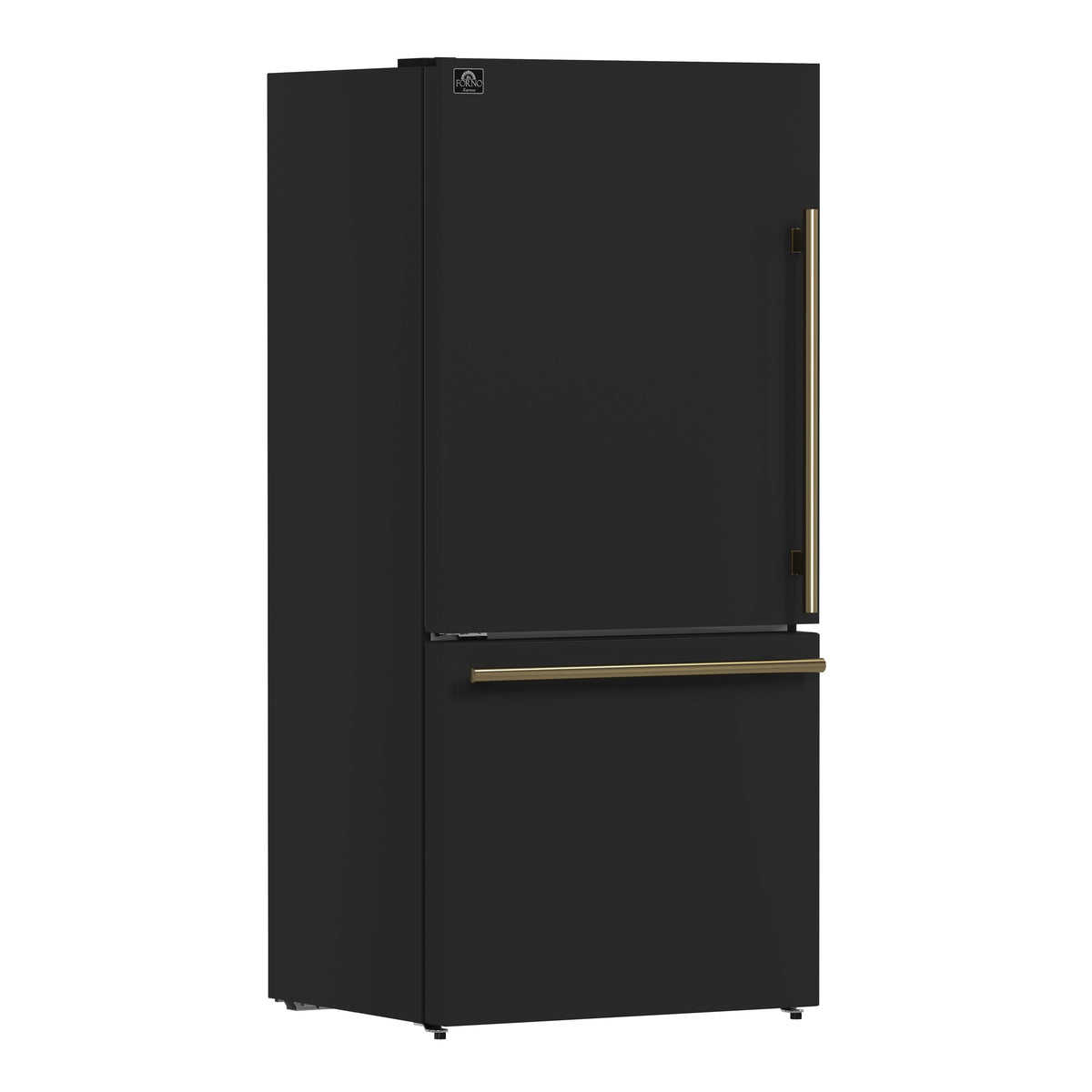 Réfrigérateur Forno Milano noir FFFFD1786-31BLK – vue de trois quarts – Meubles TOCO