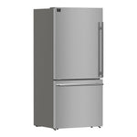 Réfrigérateur Forno Milano inox FFFFD1786-31S – vue de trois quarts – Meubles TOCO