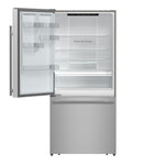 Réfrigérateur Forno Milano inox FFFFD1786-31S – portes ouvertes – Meubles TOCO