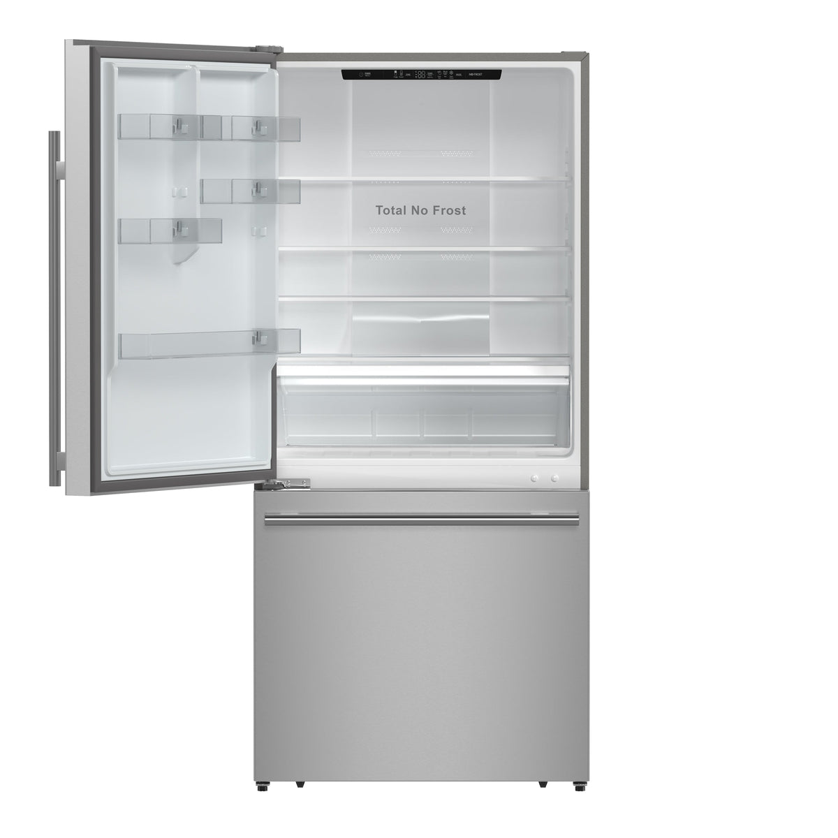 Réfrigérateur Forno Milano inox FFFFD1786-31S – portes ouvertes – Meubles TOCO