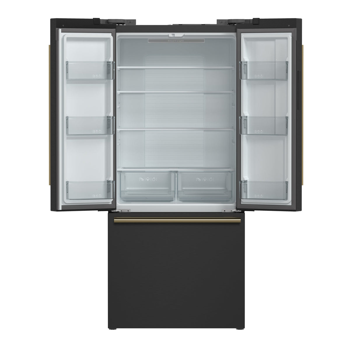 Réfrigérateur à portes françaises Forno Gallipoli noir FFFFD1974-31BLK – portes ouvertes – Meubles TOCO