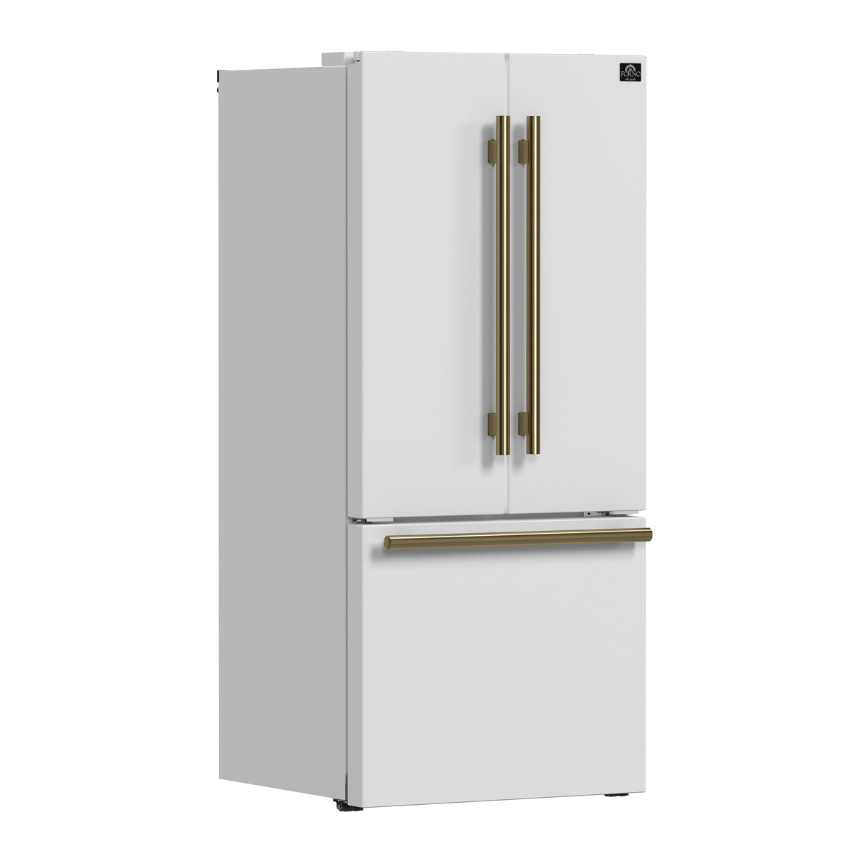 Réfrigérateur à portes françaises Forno Gallipoli blanc FFFFD1974-31WHT – vue de trois quarts – Meubles TOCO