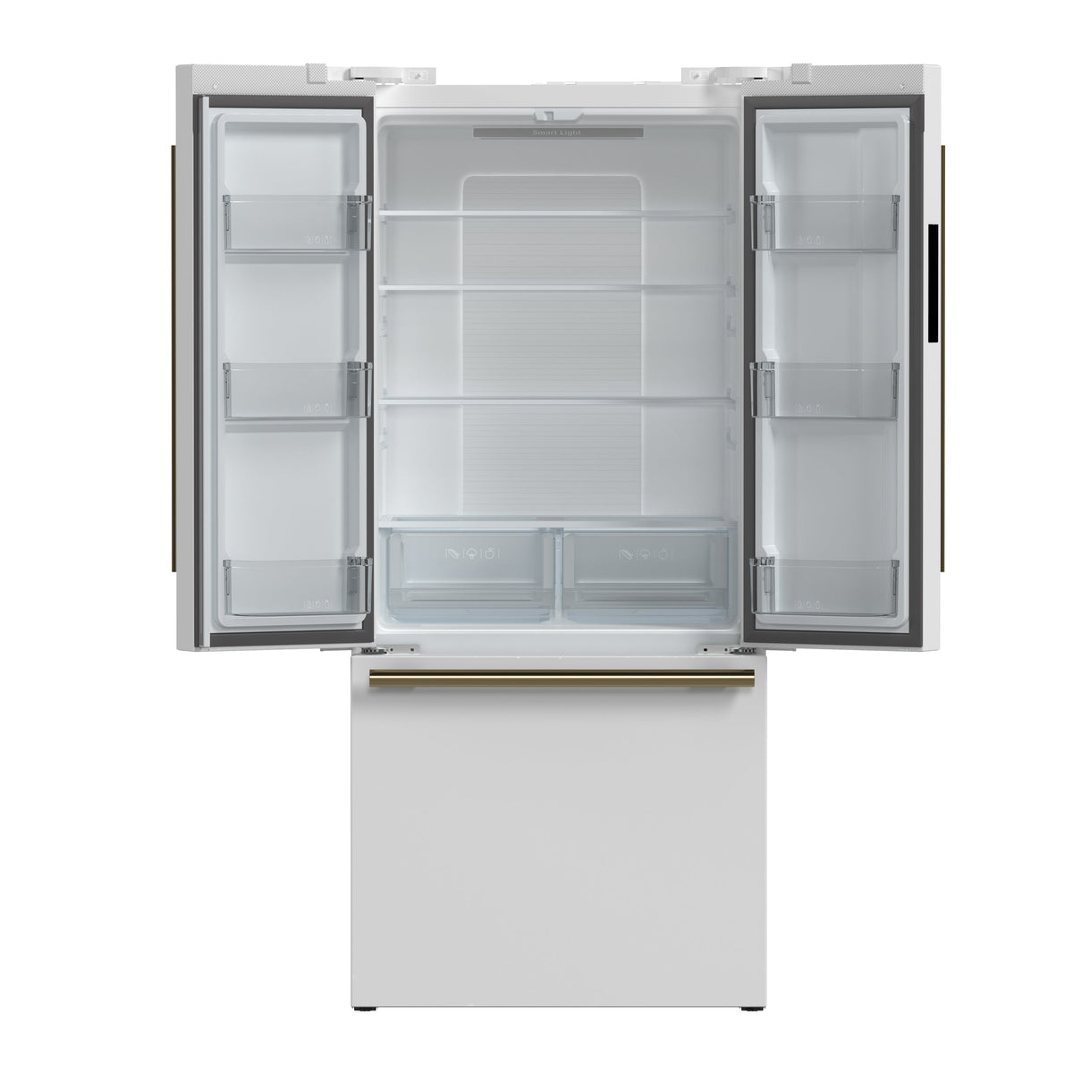 Réfrigérateur à portes françaises Forno Gallipoli blanc FFFFD1974-31WHT – portes ouvertes – Meubles TOCO