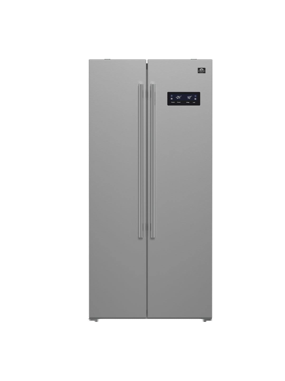 Réfrigérateur côte à côte Forno Salerno inox FFRBI1805-33SB – vue de face – Meubles TOCO