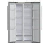 Réfrigérateur côte à côte Forno Salerno inox FFRBI1805-33SB – portes ouvertes – Meubles TOCO
