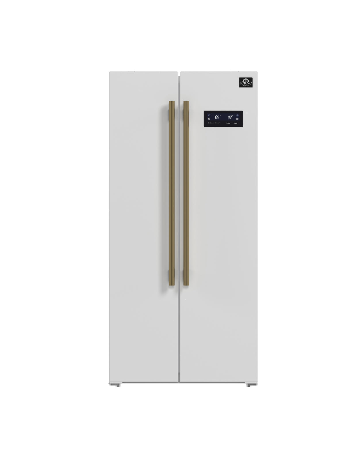 Réfrigérateur côte à côte Forno Salerno blanc FFRBI1805-33WHT – vue de face – Meubles TOCO
