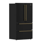 Réfrigérateur à portes françaises Forno Moena noir FFRBI1820-36BLK – vue de trois quarts – Meubles TOCO