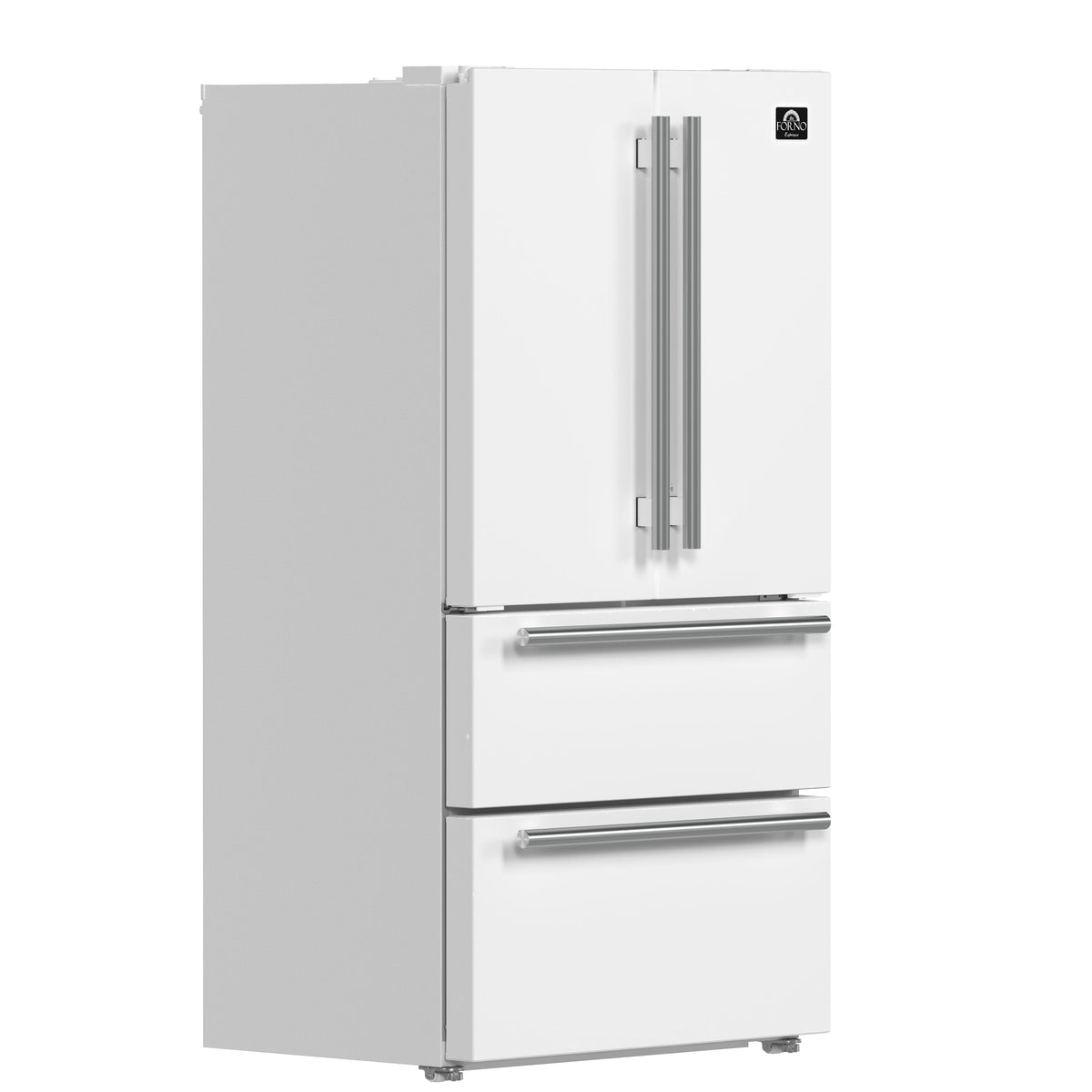 Réfrigérateur à portes françaises Forno Moena blanc FFRBI1820-36WHT – vue de trois quarts – Meubles TOCO