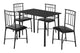 Ensemble de Cuisine - 5PCS / Métal Noir et Dessus / #MO1018
