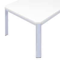 Table à manger - 32"X 48" / Blanc / Métal Chromé / #MO1041