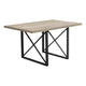 Table de Cuisine- 36"X 60" / Moderne / Base en Métal Noir / #MO1100