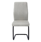 Chaise de Cuisine Calypso / 2 Chaises / Gris / Pattes Noir