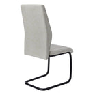 Chaise de Cuisine Calypso / 2 Chaises / Gris / Pattes Noir