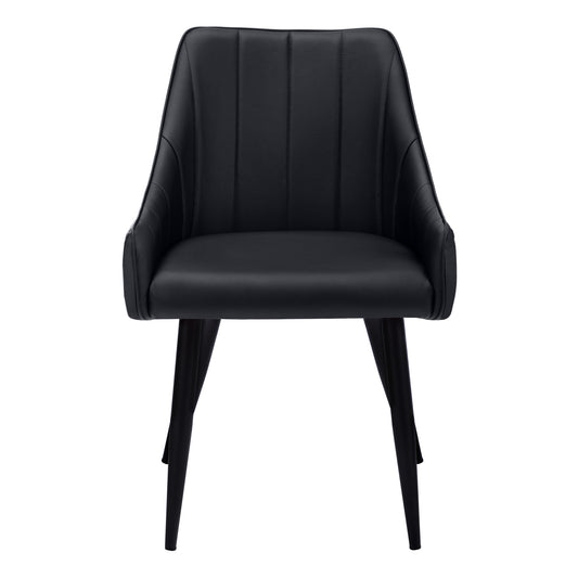 Chaise de Cuisine Nox / 2 Chaises / Noir / Pattes Noir