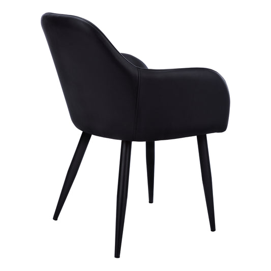 Chaise de Cuisine Édelis / 2 Chaises / Noir / Pattes Noir