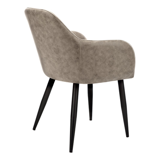 Chaise de Cuisine Édelis / 2 Chaises / Beige / Pattes Noir