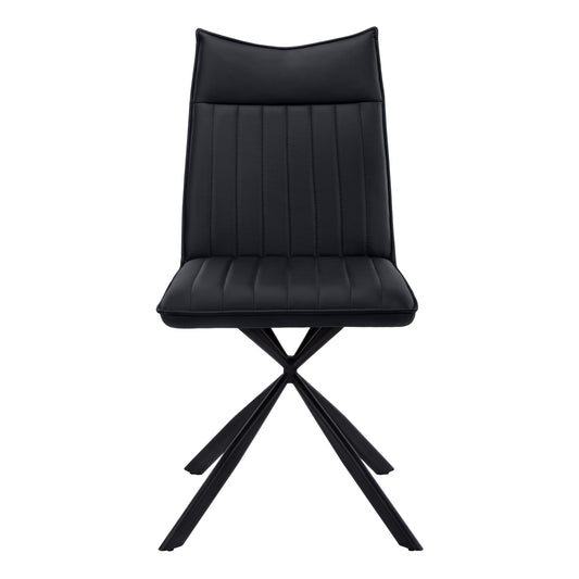 Chaise de Cuisine Solva / 2 Chaises / Noir / Pattes Noir