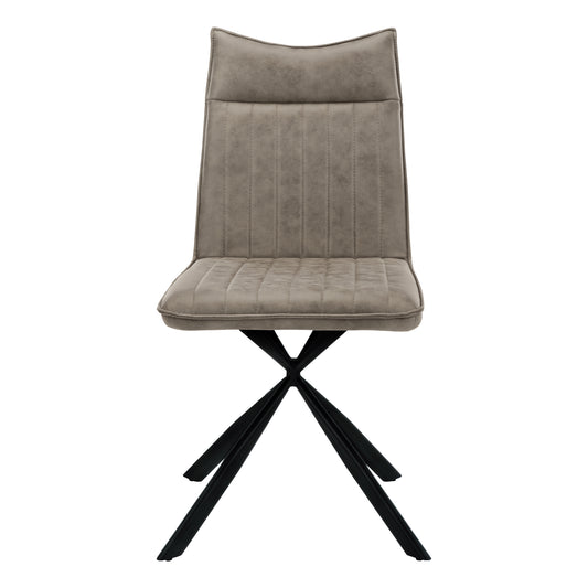 Chaise de Cuisine Solva / 2 Chaises / Beige / Pattes Noir
