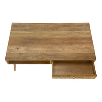 Table de Salon / Noyer Mi-Siècle / Tiroir / #MO2836