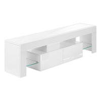 Meuble T.V - 63"L / Blanc Lustré / MO#3548