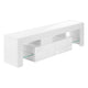 Meuble T.V - 63"L / Blanc Lustré / MO#3548