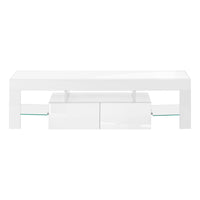 Meuble T.V - 63"L / Blanc Lustré / MO#3548