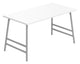 TABLE DE SALON - 40"L / BLANC / METAL ARGENT / #MO3790