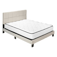 Lit Queen Complet / Tissu Beige / #MO5605