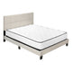 Lit Queen Complet / Tissu Beige / #MO5605