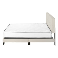 Lit Queen Complet / Tissu Beige / #MO5605