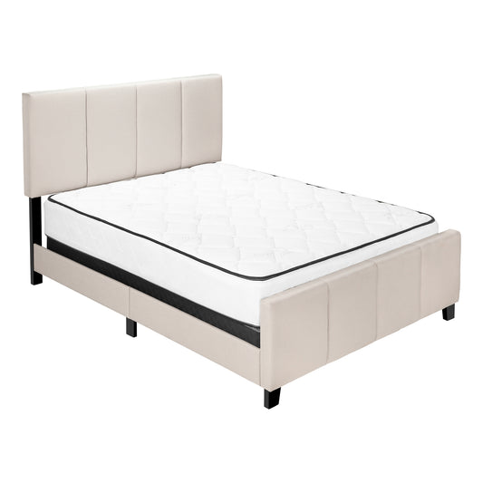 Lit Queen Complet/ Tissu Beige / #MO6026Q