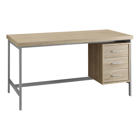 Bureau - 60"L / Métal Argent / #MO7245